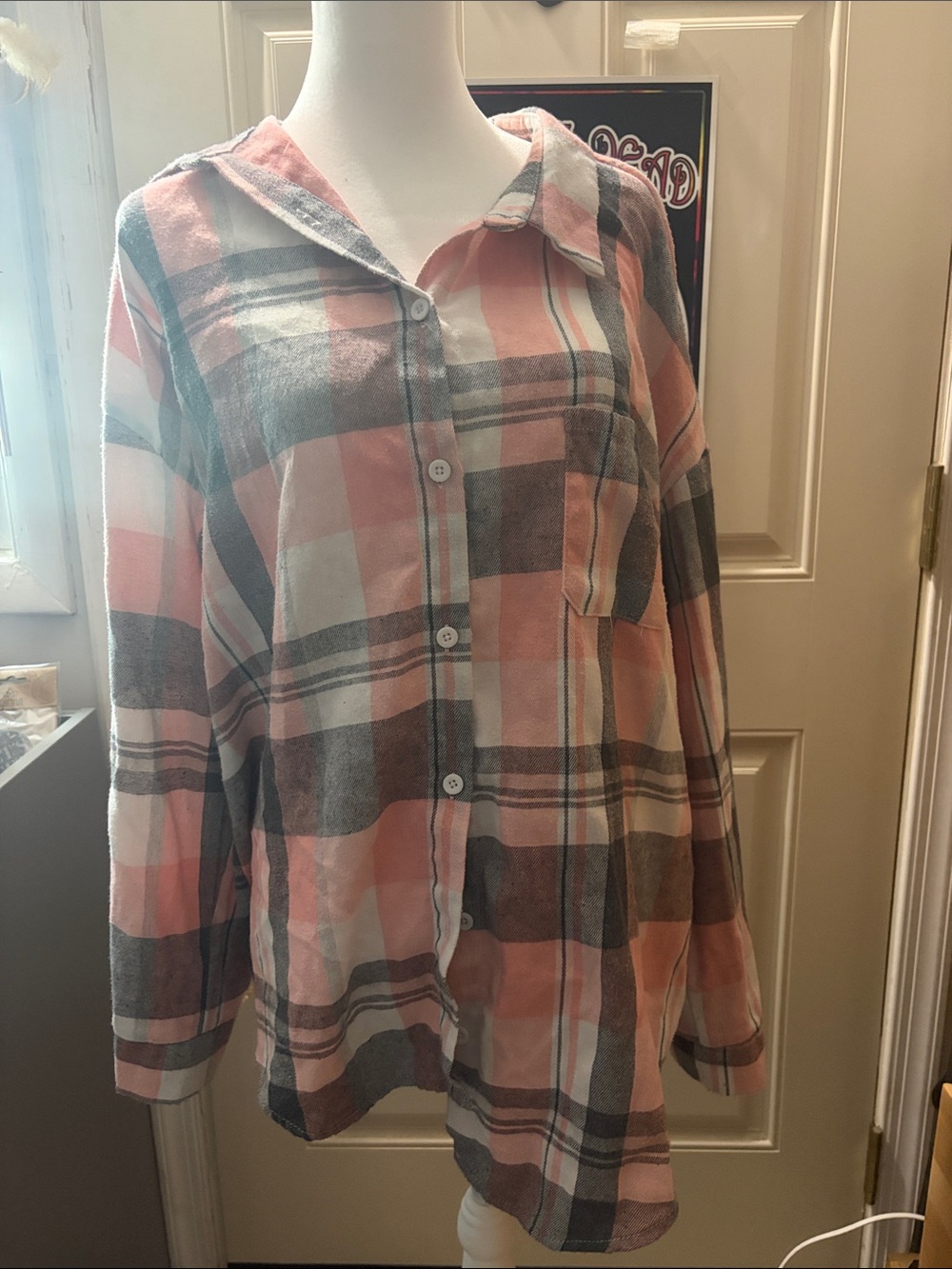 SHEIN PINK FLANNEL